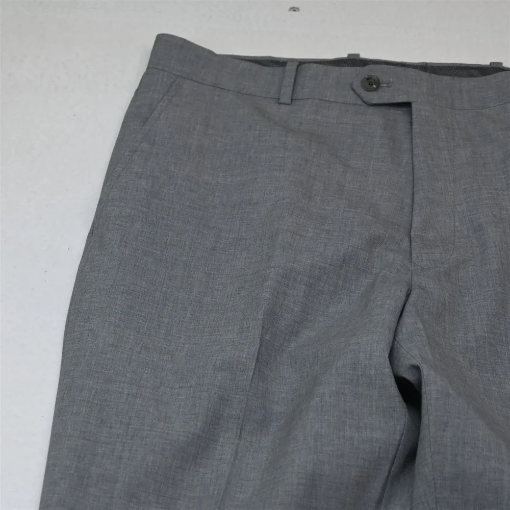 Bar III 42R 36x34 Gray Stretch Wool Slim Fit Mens Jacket Pants Suit